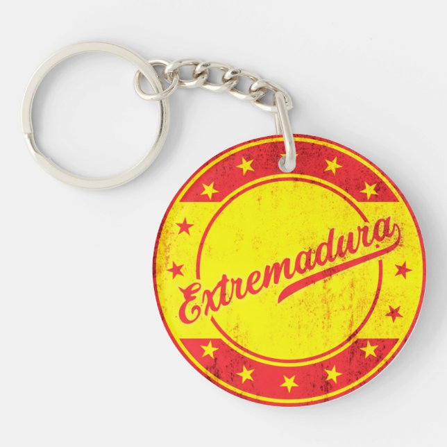 Global Traveller - Extremadura, Spain Keychain (Front)