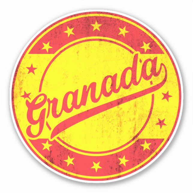 Global Traveller - Granada, Spain Sticker (Front)