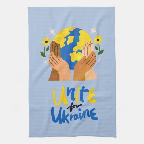 Global Unite For Ukraine  Kitchen Towel