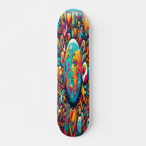  Global Unity and Connection Skateboard