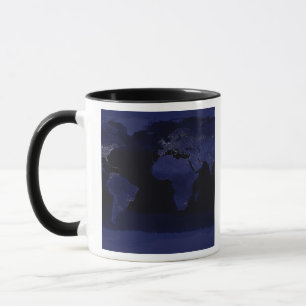 Global View of Earth's City Lights Mug
