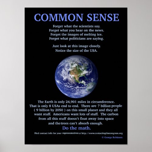 Global Warming 16 x 12 Value Poster Paper