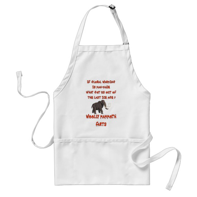 GLOBAL WARMING ADULT APRON (Front)