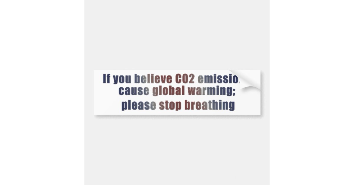 Global Warming Bumper Sticker | Zazzle