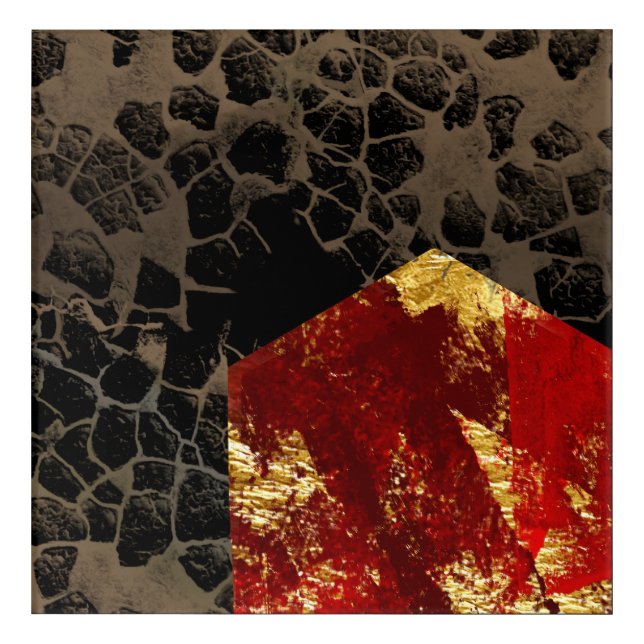 Global warming - Burning House - Abstract Acrylic Print (Front)