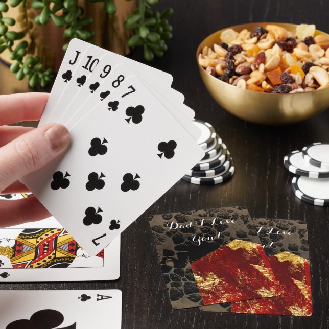 Global warming - Burning House - Father’s day Poker Cards (In Situ)