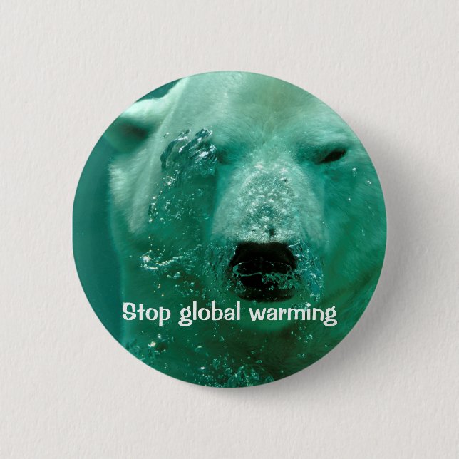 Global warming button (Front)