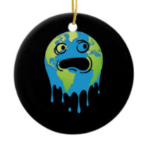 Global Warming Climate Change Ceramic Ornament