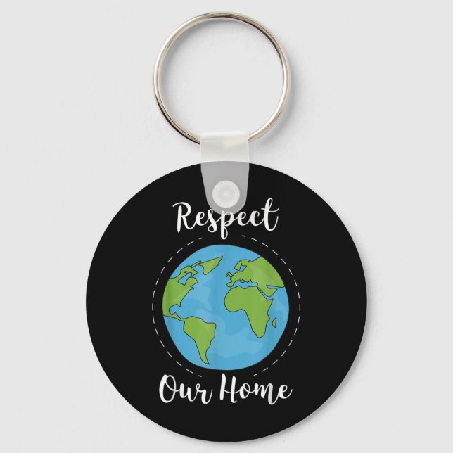 Global Warming Climate Change Environmental Protec Keychain (Front)