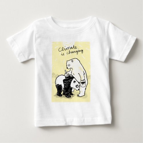 Global warming climate is changing bears baby T_Shirt