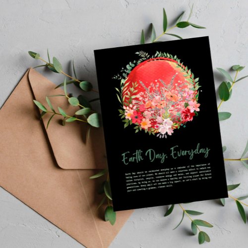 Global Warming Earth Day Everyday Postcard