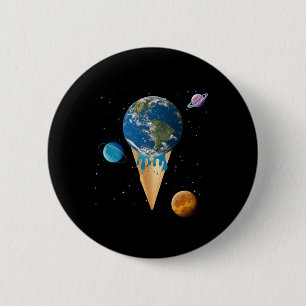 Global Warming, Environmental Protection, Naturelo Button