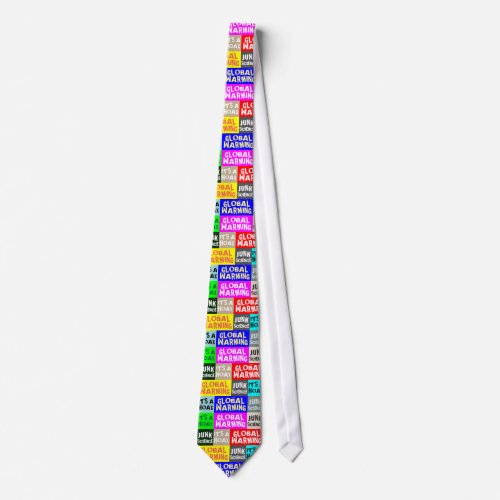 Global Warming Hoax Neck Tie