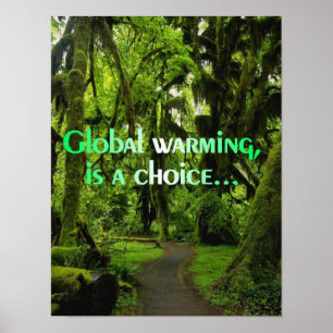 Global warming, is a choice poster