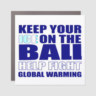 global warming motivational car magnet
