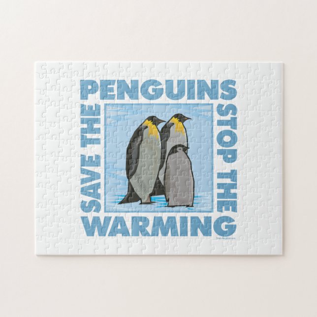 Global Warming, Penguins Jigsaw Puzzle (Horizontal)