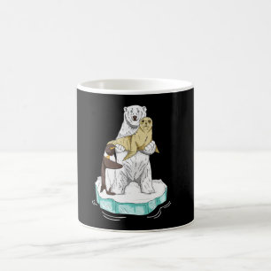 Global Warming Polar Bear Climate Change Awareness Coffee Mug