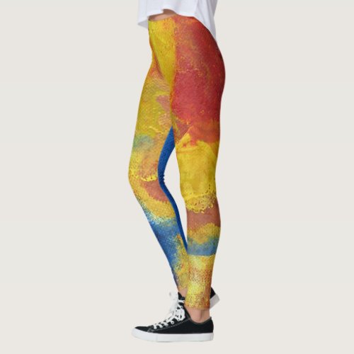 Global Warming really wild abstract Leggings