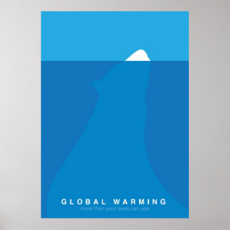 Global Warming Save the Polar Bear Poster