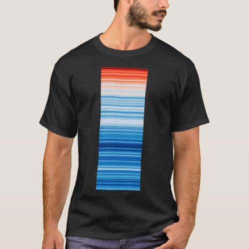 Global warming stripes 2 T_Shirt