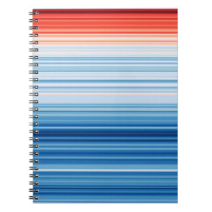 Global Warming Stripes Climate Change Crisis Earth Notebook