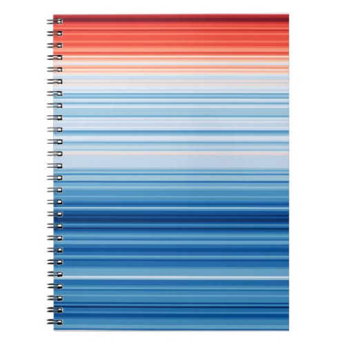 Global Warming Stripes Climate Change Crisis Earth Notebook