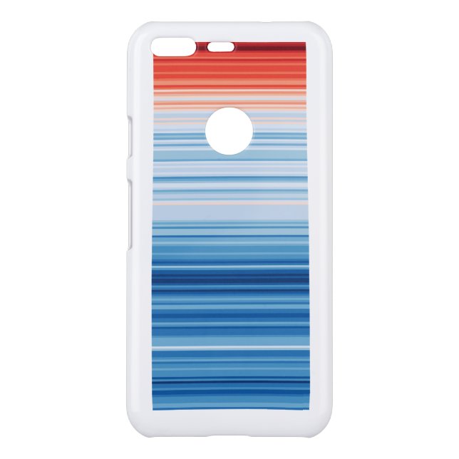 Global Warming Stripes Climate Change Crisis Earth Uncommon Google Pixel Case (Back)
