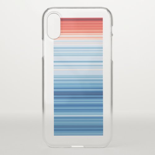 Global Warming Stripes Climate Change Crisis Earth iPhone XS Case