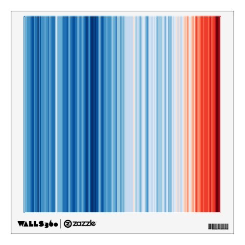 Global Warming Stripes Climate Change Earth Eco Wall Decal