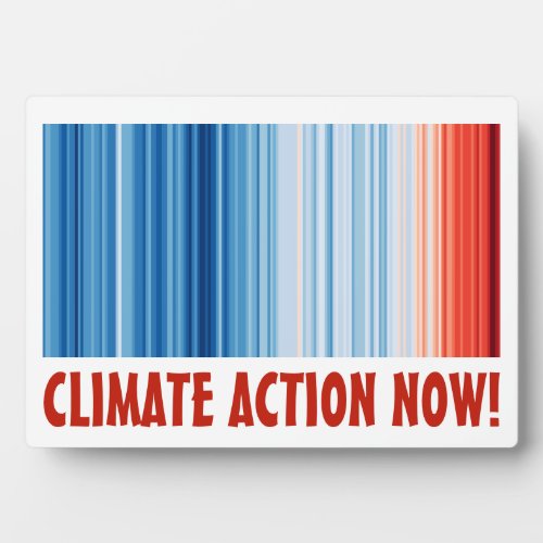 Global Warming Stripes Climate Change Environment Plaque