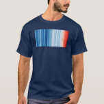Global Warming Stripes Climate Change Environment T-Shirt
