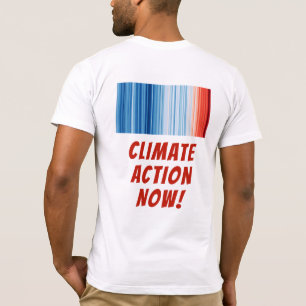 Global Warming Stripes Climate Change T-Shirt