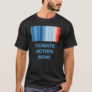 Global Warming Stripes Climate Change T-Shirt