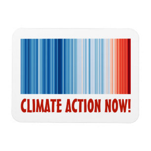 Global Warming Stripes Climate Change Temperatures Magnet