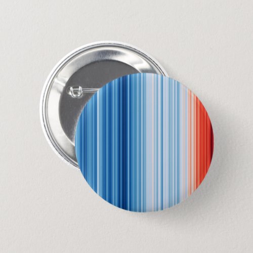 Global Warming Stripes Earth Climate Change Button