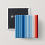 Global Warming Stripes Earth Climate Change Button