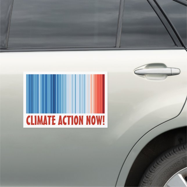 Global Warming Temperatures Climate Change Car Magnet (In Situ)