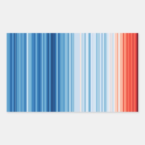 Global Warming Temperatures Climate Change Rectangular Sticker