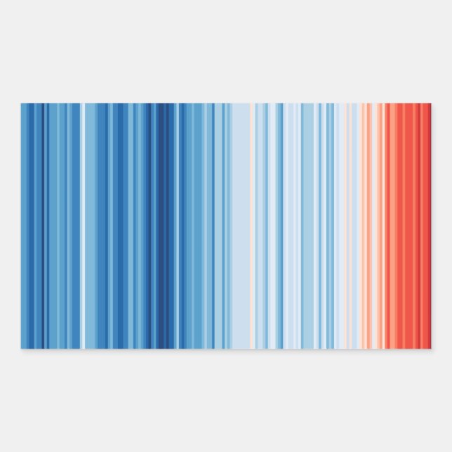 Global Warming Temperatures Climate Change Rectangular Sticker (Front)