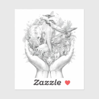 Global Wildlife Conservation: Protecting Endangere Sticker
