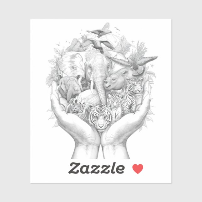 Global Wildlife Conservation: Protecting Endangere Sticker (Sheet)