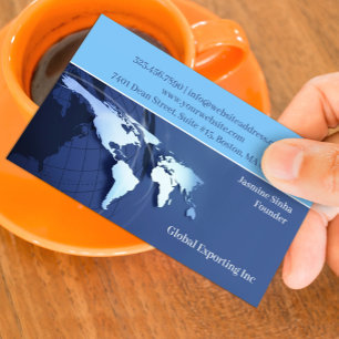 Global Worldwide Business Card Template