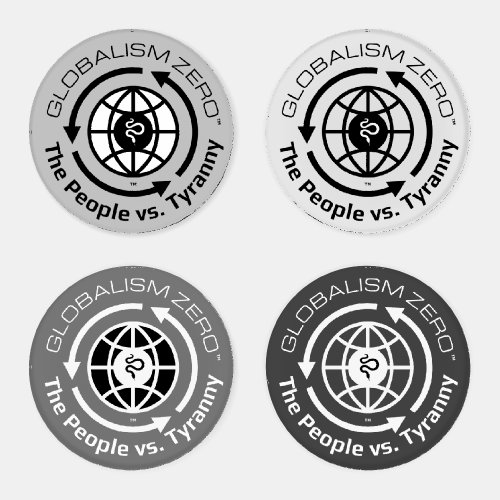 Globalism Zeroâ Circle Logo Coaster Set