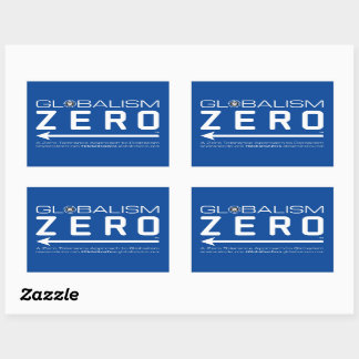 Globalism Zero™ White Line Logo Stickers