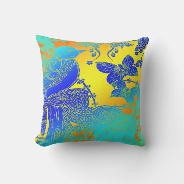 Globally Inspired  Throw Pillow (Front)