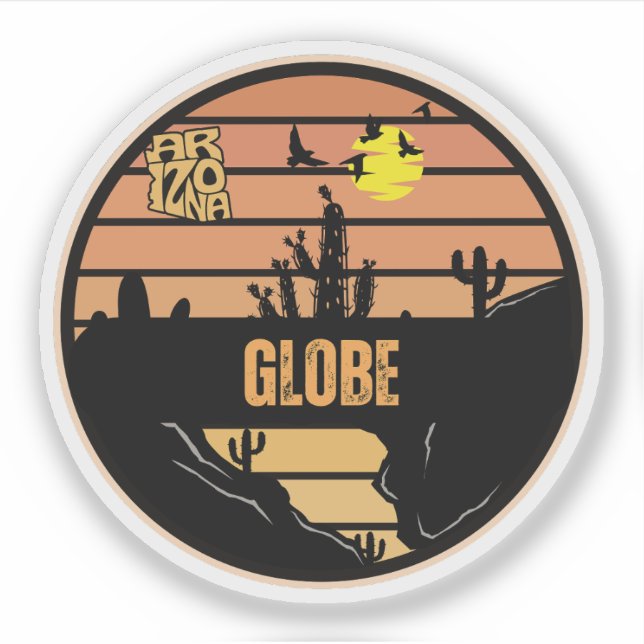 Globe, Arizona Sticker (Front)