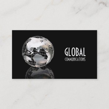Globe Business Card by Kjpargeter at Zazzle