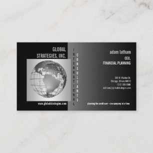 globe business consulting business card