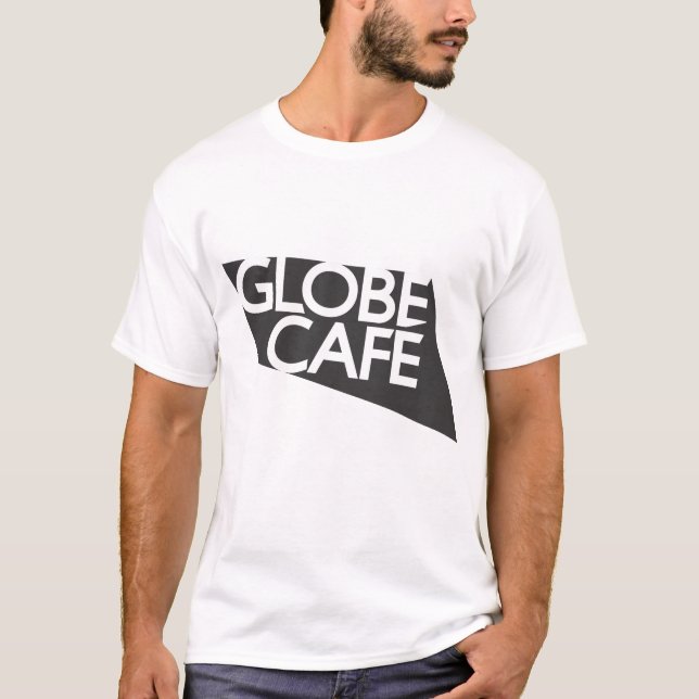 Globe Cafe black white T-Shirt (Front)