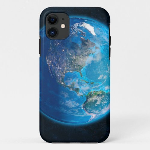 Globe DayNight America iPhone 11 Case